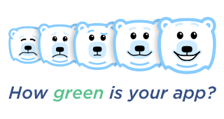 Ekko, ecoCode’s mascot, whose face depends on the code’s 'greenness'